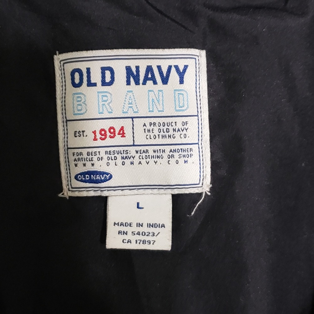Vintage‎ Old Navy Women's Large Coat 2003 Wool Blend Hooded Charcoal Grey Y2K - Picture 3 of 14